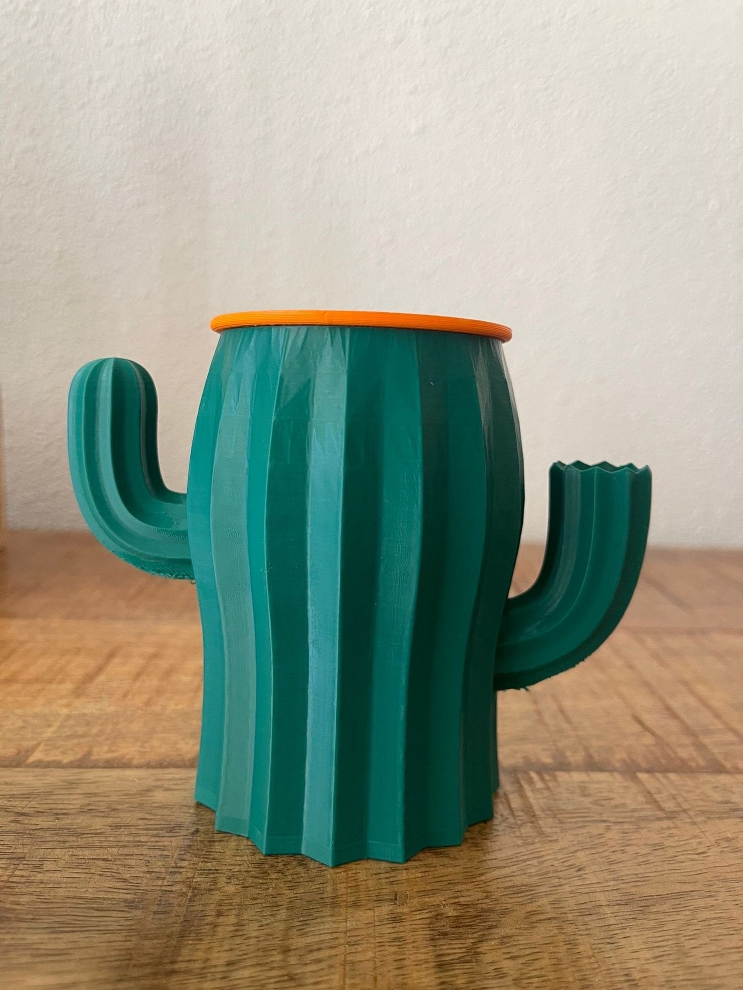 Cactus zelf water gevende bloem pot - 3D Geprint - 3DPrintingArtist