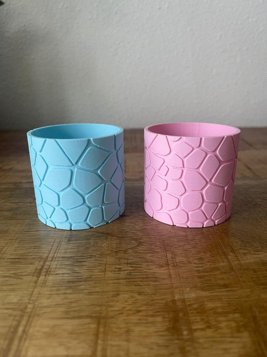 Kleine Bloempot met Organisch Patroon - 3D Geprint - 3DPrintingArtist